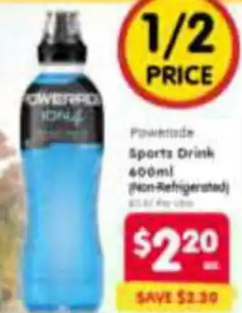 Spar Powerade Sports Drink Non-Refrigerated offer