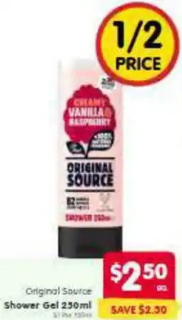 Spar Original Source Shower Gel offer