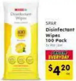 Spar Disinfectant Wipes offer