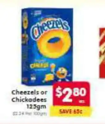 Spar Cheezels or Chickadees offer