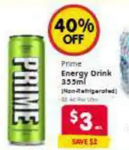 Spar Prime energy drink offer