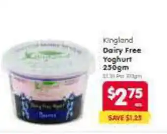 Spar Kingland Dairy Free Yoghurt offer