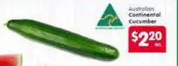 Spar Continental Cucumber offer