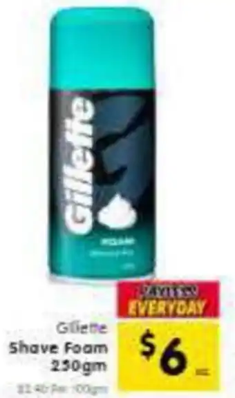 Spar Gliette Shave Foam offer