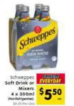 Spar Schweppes  Soft Drink or Mixers offer