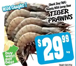 Farmer Jack's Tiger prawns offer