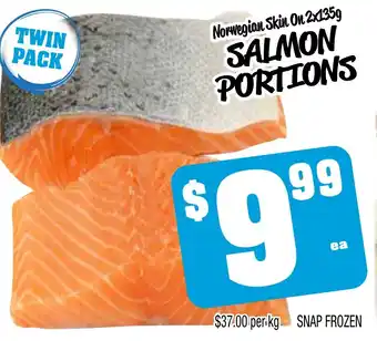 Farmer Jack's Salmon portions offer