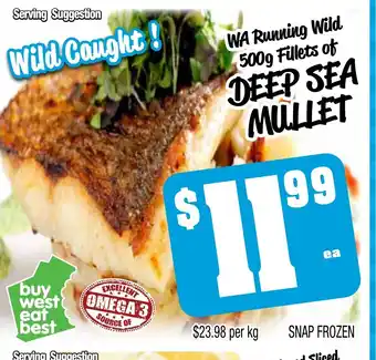 Farmer Jack's Deep sea mullet offer