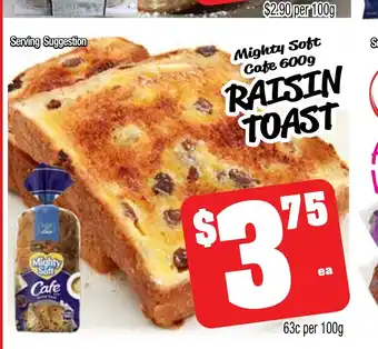 Farmer Jack's Raisin toast offer