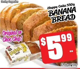 Farmer Jack's Banana bread offer