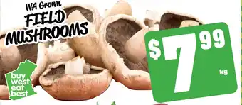 Farmer Jack's Field mushrooms offer