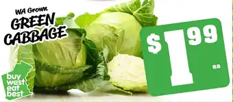 Farmer Jack's Green cabbage offer