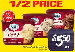 Farmer Jack's Bulla creamy classics ice cream offer