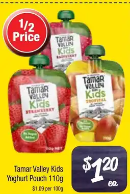 Farmer Jack's Tamar valley kids yoghurt pouch offer