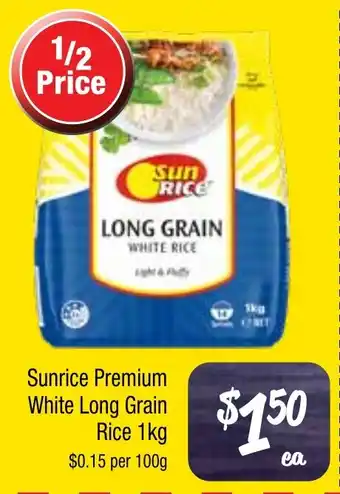 Farmer Jack's Sunrice premium white long grai rice offer