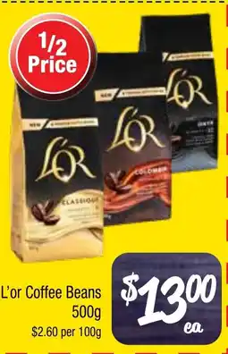 Farmer Jack's L'or Coffee Beans offer