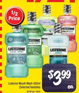 Farmer Jack's Listerine mouth wash offer