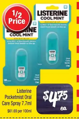 Farmer Jack's Listerine pocketmist oral care spray offer