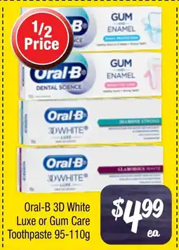 Farmer Jack's Luxe or gum care toothpaste offer