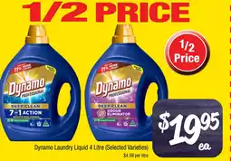 Farmer Jack's Dynamo laundry liquid offer