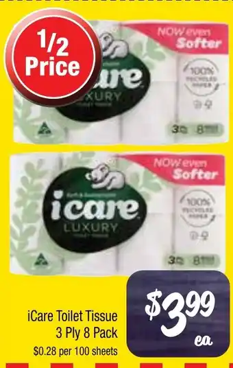 Farmer Jack's iCare Toilet Tissue offer