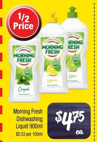 Farmer Jack's Morning fresh dishwashing liquid offer