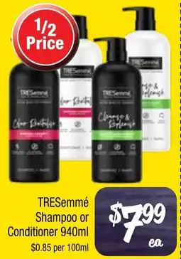 Farmer Jack's Tresemmé shampoo or conditioner offer