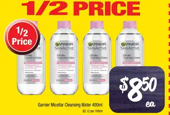 Farmer Jack's Garnier micellar cleansing water offer