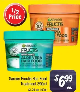 Farmer Jack's Garnier fructis hair food treatment offer