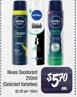 Farmer Jack's Nivea deodorant offer