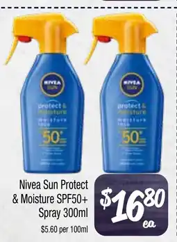 Farmer Jack's Nivea sun protect & moisture spf50+ spray offer