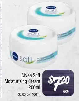 Farmer Jack's Nivea soft moisturising cream offer