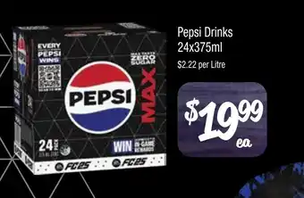 Farmer Jack's Pepsi drinks offer