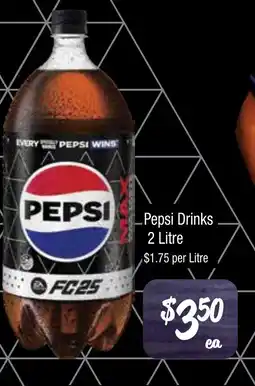 Farmer Jack's Pepsi drinks offer