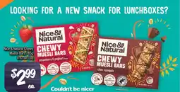 Farmer Jack's Nice & natural chewy chewy muesli bars offer