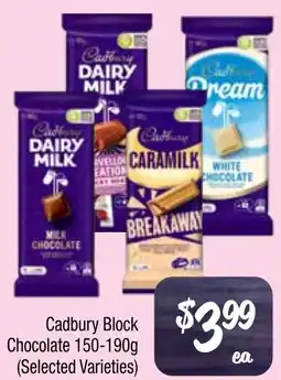 Farmer Jack's Cadbury block chocolate offer