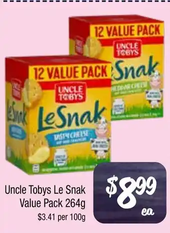 Farmer Jack's Uncle Tobys Le Snak offer