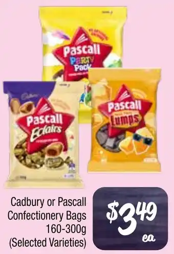 Farmer Jack's Cadbury or pascall confectionery bags offer