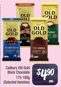 Farmer Jack's Cadbury old gold block chocolate offer