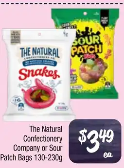 Farmer Jack's The Natural Confectionery Company or Sour Patch Bags offer