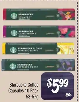 Farmer Jack's Starbucks Coffee Capsules offer