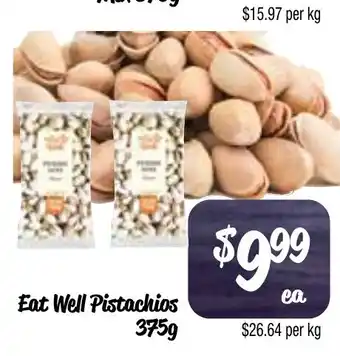 Farmer Jack's Eat Well Pistachios offer