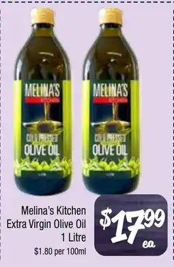 Farmer Jack's Melina's kitchen extra virgin olive oil offer