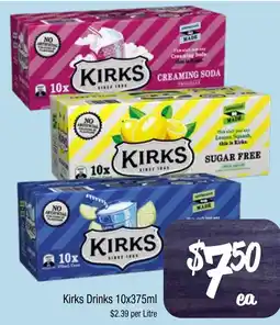 Farmer Jack's Kirks Drinks offer