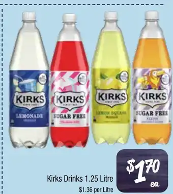 Farmer Jack's Kirks Drinks offer