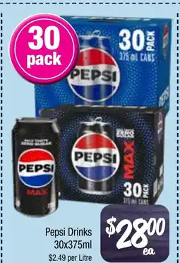 Farmer Jack's Pepsi drinks offer