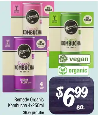 Farmer Jack's Remedy organic kombucha offer