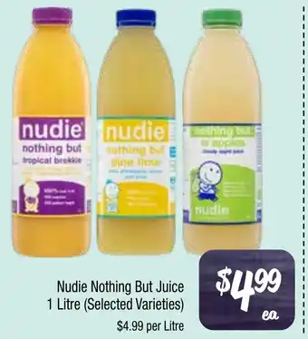 Farmer Jack's Nudie nothing but juice offer