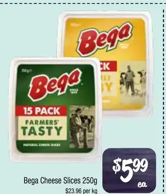 Farmer Jack's Bega cheese slices offer