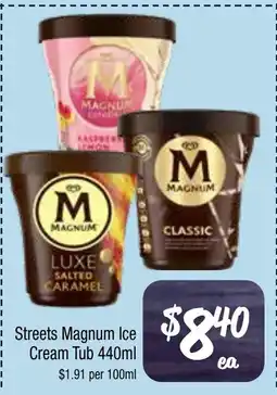 Farmer Jack's Streets magnum ice cream tub offer